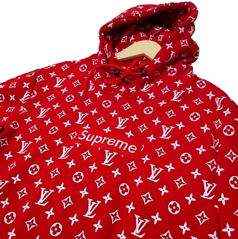 felpa supreme louis vuitton falsa|supreme x Louis Vuitton diamond.